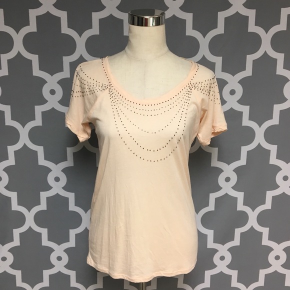 Tops - 💎 Peach Color Beaded Embellished Top : A